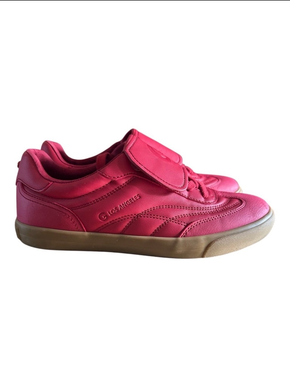 GBG Los Angeles Pink Solid Lace Up Sneakers Woman US 9.5 M Round Toe Rubber Sole
